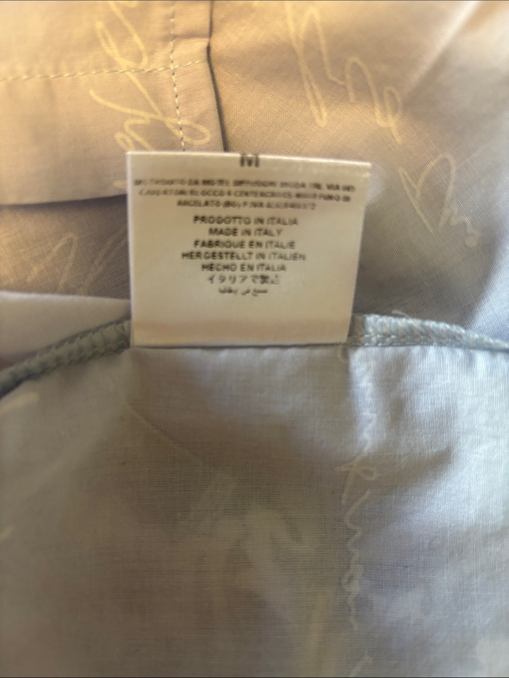 😎Motel Rocks Pale Blue Script Button-Down Shirt - Picture 6 of 6